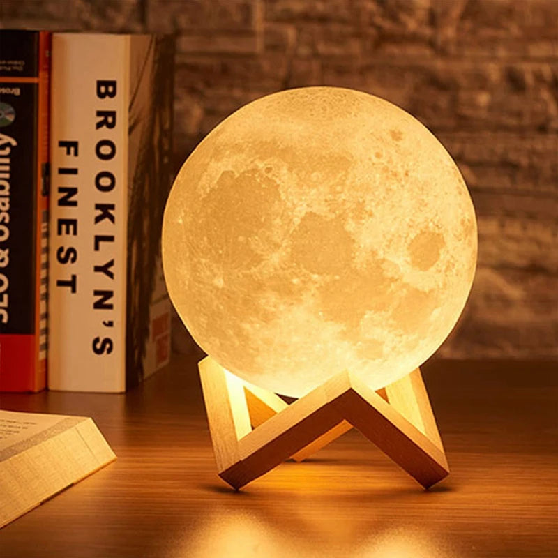 LED Moon Galaxy Lamp | 3D Night Light for Bedroom Décor & Gifts