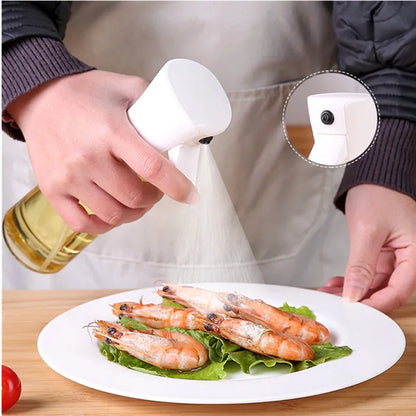 Oil Spray Bottle | 200ml & 300ml Refillable Olive Oil Dispenser for Cooking, BBQ & Baking