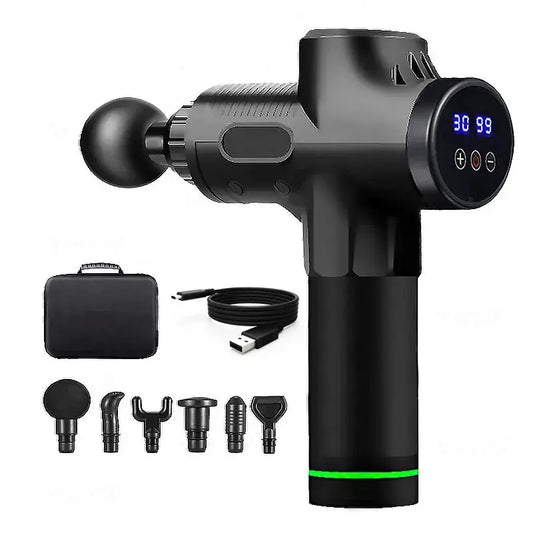 Professional Massage Gun | LCD Display Deep Tissue Massager with 99 Speed Levels