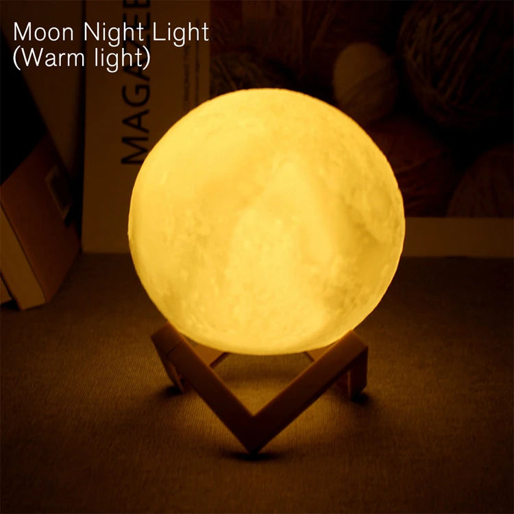 LED Moon Galaxy Lamp | 3D Night Light for Bedroom Décor & Gifts