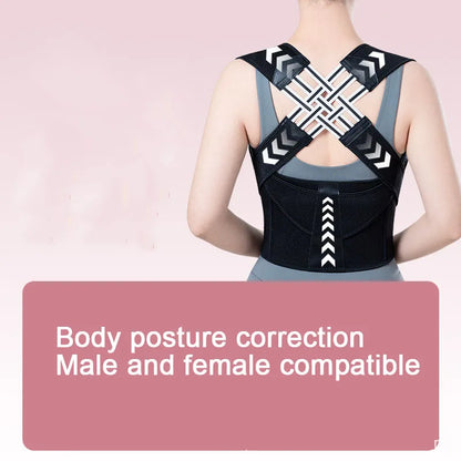 Posture Corrector | Adjustable Back Brace for Spine Alignment & Upper Back Support
