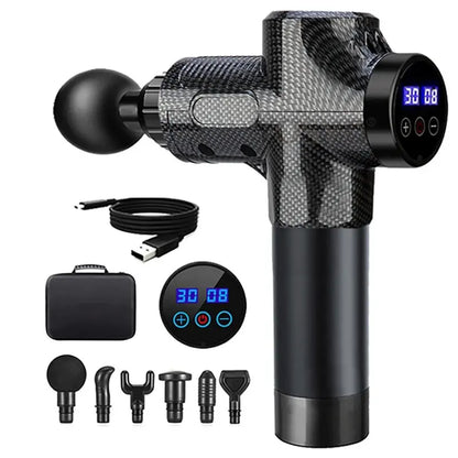 Professional Massage Gun | LCD Display Deep Tissue Massager with 99 Speed Levels