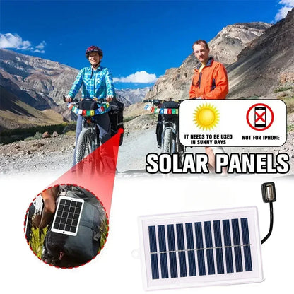 Portable Solar Charger | USB Power Bank for Camping, Travel & Emergency Use
