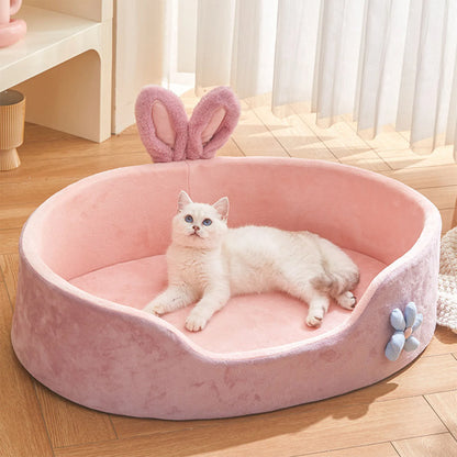 Detachable Pet Bed | Washable Soft Dog & Cat Sleeping Bed for All Seasons