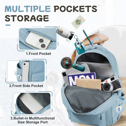 Women’s Anti-Theft Travel Backpack | Multi-Pocket Casual School & College Bookbag