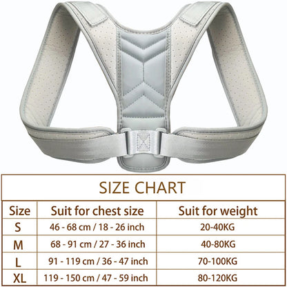 Posture Corrector Back Brace | Adjustable Spine & Shoulder Support for Pain Relief