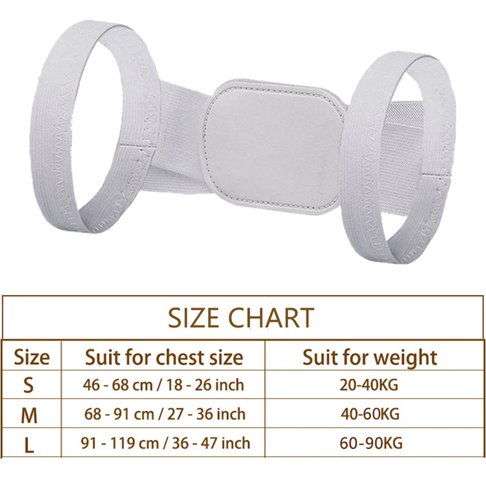 Posture Corrector Back Brace | Adjustable Spine & Shoulder Support for Pain Relief