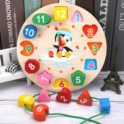 Montessori Wooden Puzzle Toy | Educational Learning Game for Babies & Toddlers (1–3 Years)