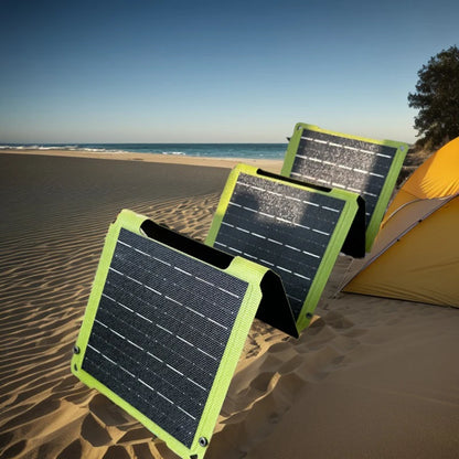 Portable Solar Charger Panel | 21W–80W Flexible USB & DC Charger for Camping