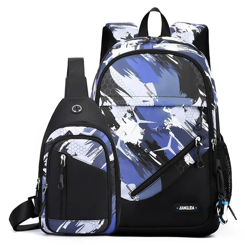 2024 Kids School Backpack | Waterproof Book Bag for Boys & Girls Grades 1–6