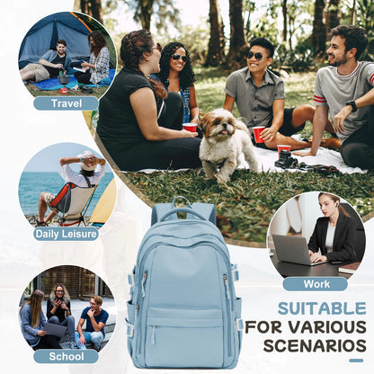 Women’s Anti-Theft Travel Backpack | Multi-Pocket Casual School & College Bookbag