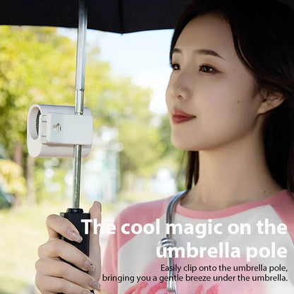 Car Clip-On Fan | 360° Rotatable USB Rechargeable Fan with 100 Speeds