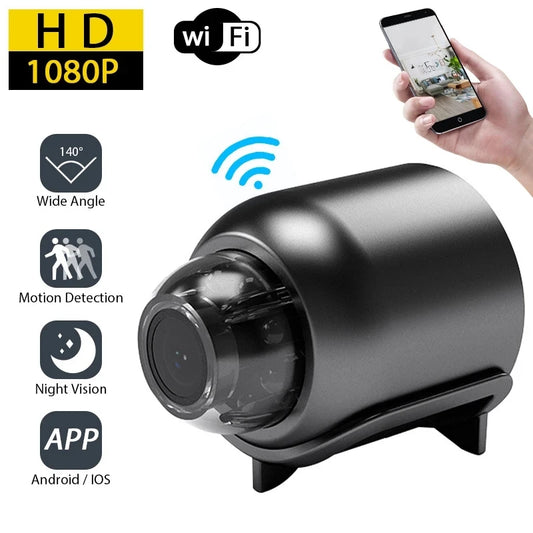 1080P HD Mini WiFi Camera | Wireless Night Vision Security Camera for Home, Kids & Pets