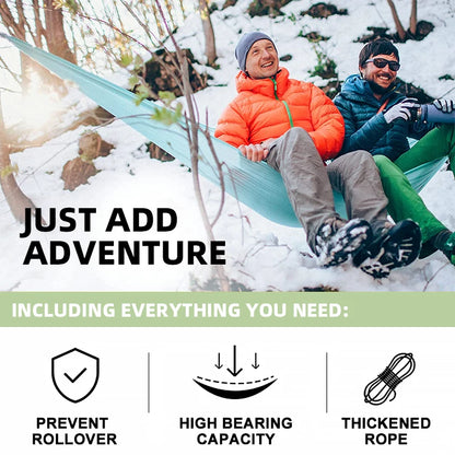 Outdoor Camping Hammock | Portable Single & Double Hammock for Travel & Garden