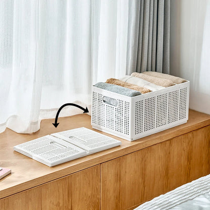 Foldable Storage Basket | Adjustable Closet Organizer Box for Clothes & Underwear