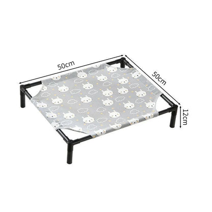 Elevated Dog Bed | Folding Portable Pet Camping Bed & Washable Cat House