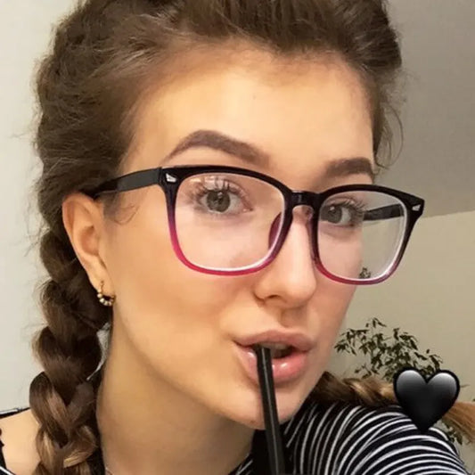 Blue Light Blocking Glasses | Fashion Square Anti-UV Computer & Gaming Eyewear