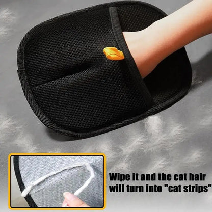 Pet Grooming Gloves | Double-Sided Deshedding & Massage Mitt for Dogs & Cats