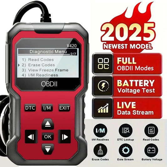 Car OBD2 Scanner | Engine Fault Code Reader & Diagnostic Tool for All OBD II Vehicles