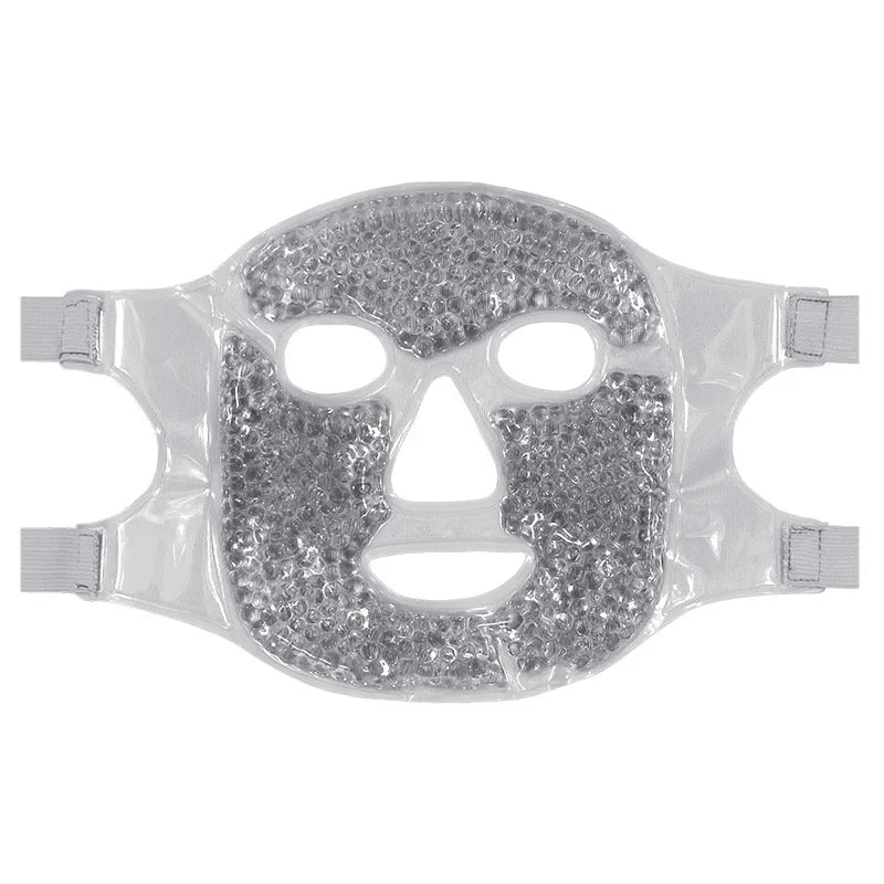 Full Face Ice Mask | Hot & Cold Gel Compress for Facial Massage & Spa Care