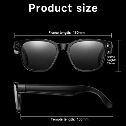 Smart Glasses | 8M HD Camera, AI Voice Assistant, Translation & Object Recognition