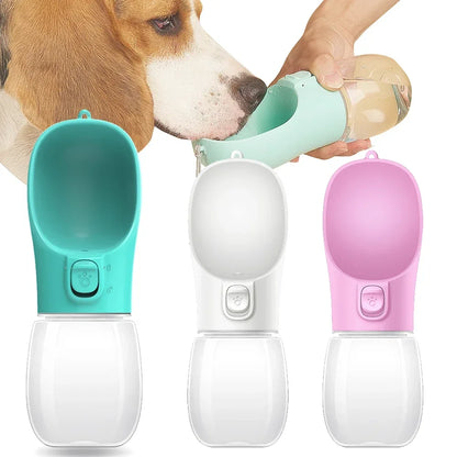 Portable Dog Water Bottle | Leakproof Outdoor Drinking Bowl for Dogs & Cats