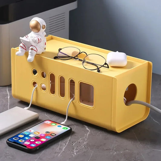 Cable Storage Box | Power Board & Wire Management Organizer for Home Safety