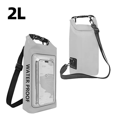 2L Waterproof Dry Bag | Touch Screen Outdoor Sack for Kayak, Rafting & Camping