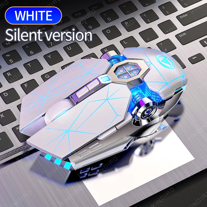Ergonomic RGB Gaming Mouse | Wired 3200DPI USB 6-Button Mute LED Mouse for PC & Laptop
