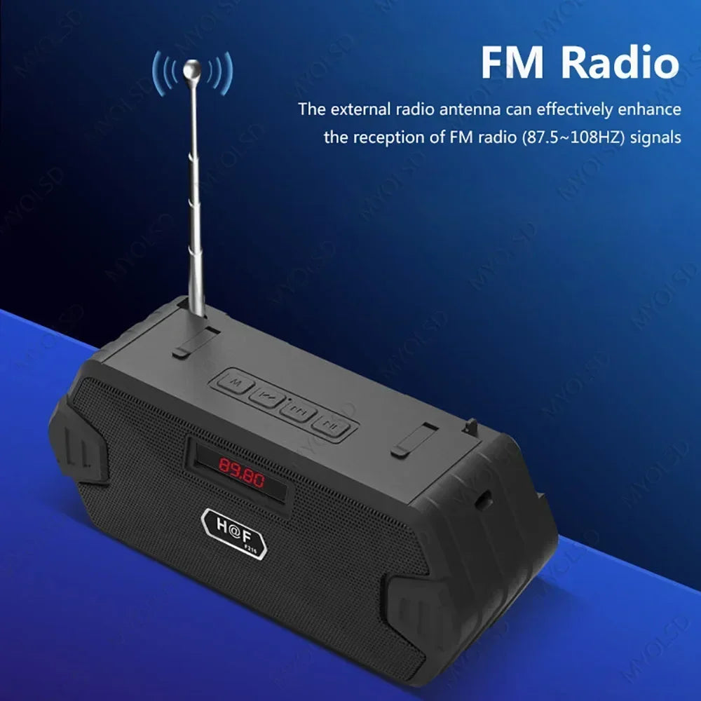 Portable Bluetooth Speaker | Wireless Outdoor Speaker with FM, USB, AUX & TF Card
