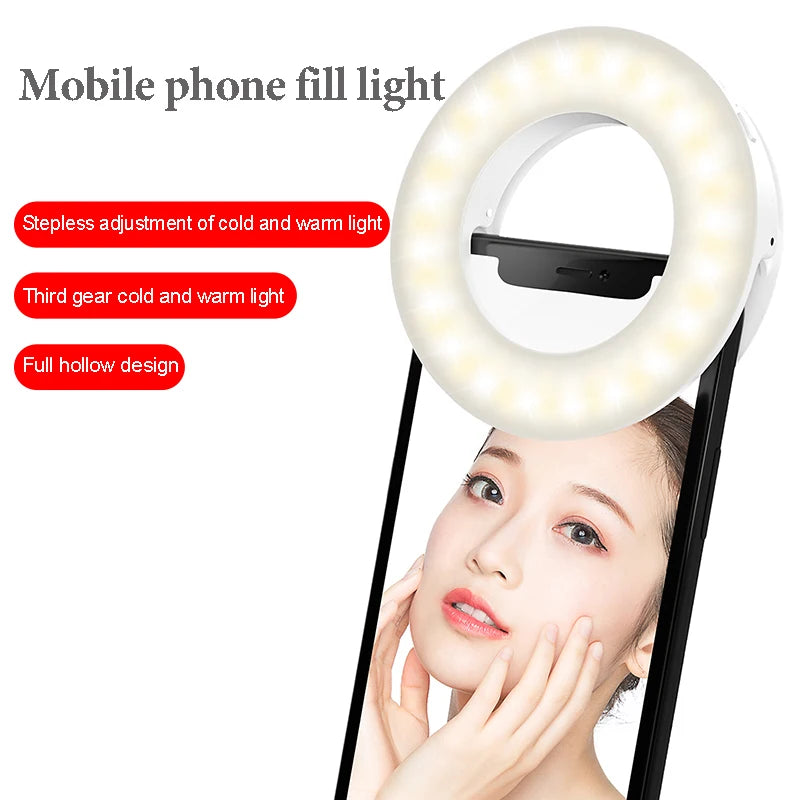 LED Selfie Ring Light | Professional Phone Photography & Video Lighting Accessory