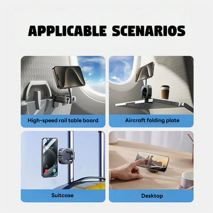 Magnetic Car Phone Mount | Foldable Backseat Holder for GPS, Calls & Video