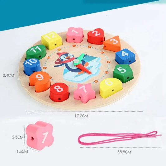 Montessori Wooden Puzzle Toy | Educational Learning Game for Babies & Toddlers (1–3 Years)
