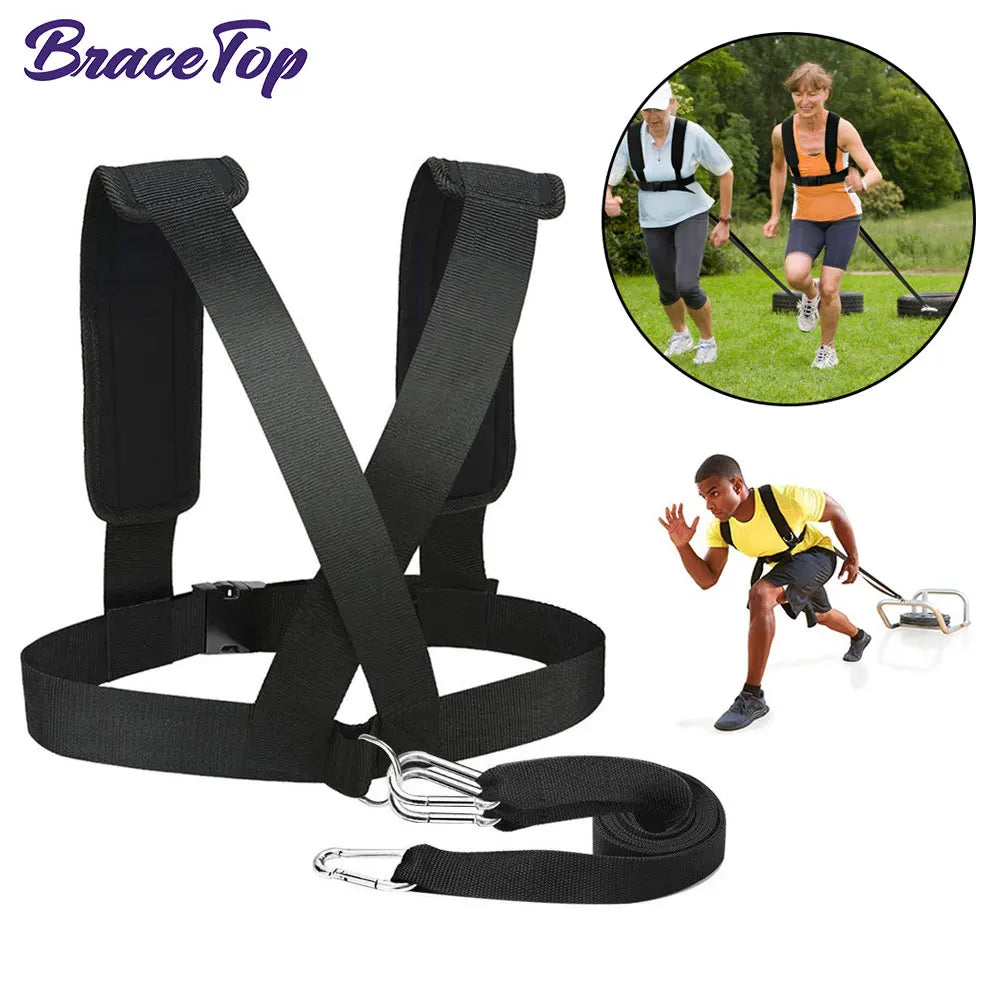 Sled Pulling Harness | Adjustable Resistance Training Harness with Padded Straps