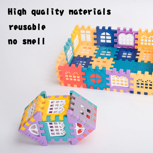 Large Building Block Set | Creative House Construction Toys for Kids & Kindergarten