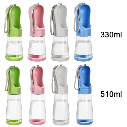Portable Dog Water Bottle | 2-in-1 Pet Travel Dispenser with Food Container