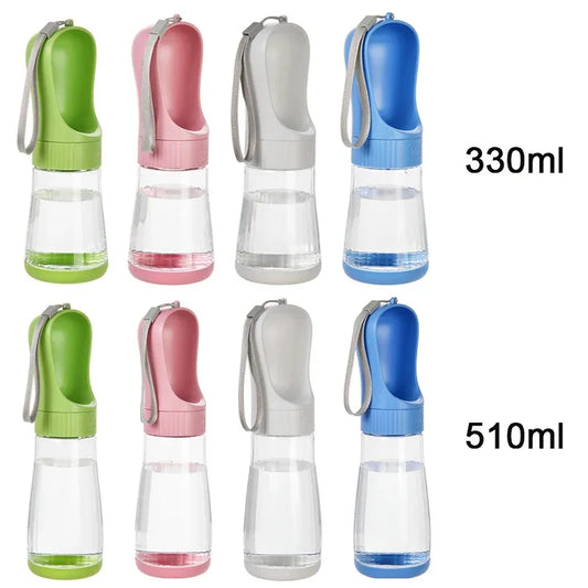 Portable Dog Water Bottle | 2-in-1 Pet Travel Dispenser with Food Container
