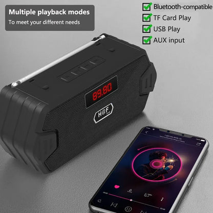 Portable Bluetooth Speaker | Wireless Outdoor Speaker with FM, USB, AUX & TF Card