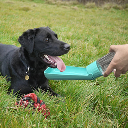 Portable Dog Water Bottle | Foldable Travel Dispenser & Drinking Bowl for Pets