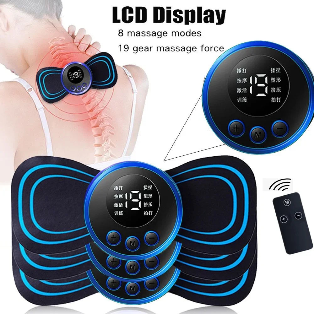 Electric Pulse Neck Massager | 8-Mode, 19-Gear Pain Relief & Muscle Relaxation Tool