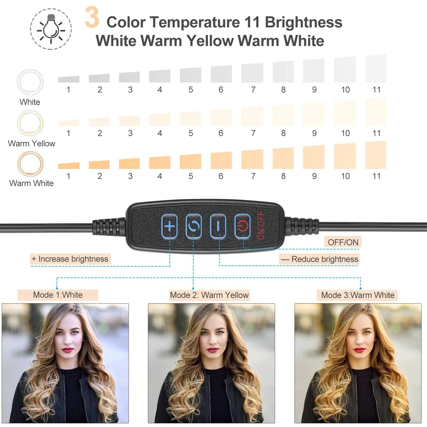 LED Selfie Ring Light with Tripod | Phone Holder Photography & Video Lighting