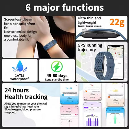 Fitness Tracker Smart Bracelet | Heart Rate, Blood Pressure & Activity Monitor