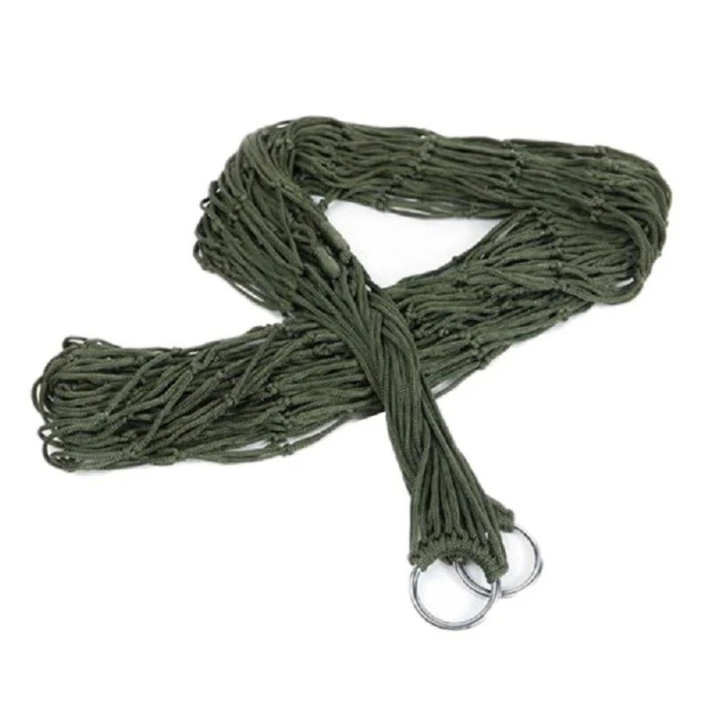 Portable Outdoor Hammock | Camping, Garden & Beach Mesh Hanging Bed Swing