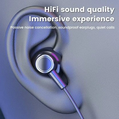 Bluetooth 5.2 Neckband Earphones | HiFi Stereo Wireless Headphones with LED Display