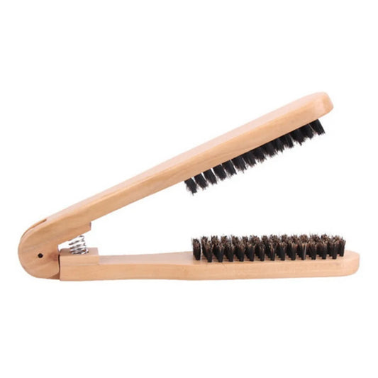2-in-1 Hair Straightener Styling Comb | Double-Sided Clamp Brush for Smooth Straight Hair