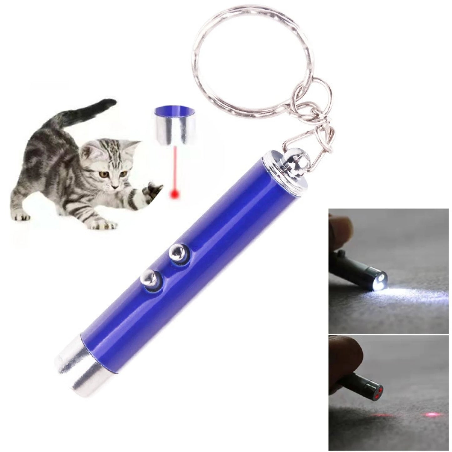 Cat Laser Pointer Toy | LED Red Dot Teaser Pen for Interactive Play