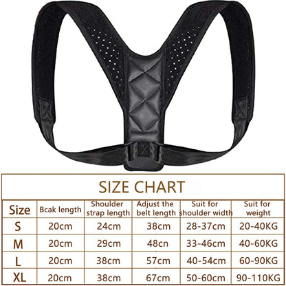 Posture Corrector Back Brace | Adjustable Spine & Shoulder Support for Pain Relief