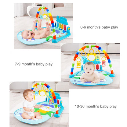 Musical Baby Play Mat | Activity Gym with Piano Keyboard & Crawling Game Pad