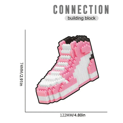 Mini Basketball Shoe Building Blocks | DIY Sneaker Model Toy & Keychain Pendant