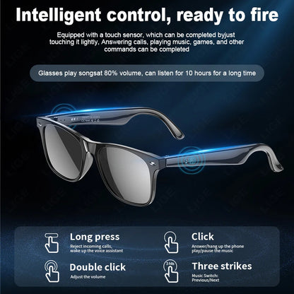 AI Smart Glasses | High-Tech Eyewear with Sunglass, Blue Light & Myopia Lens Options